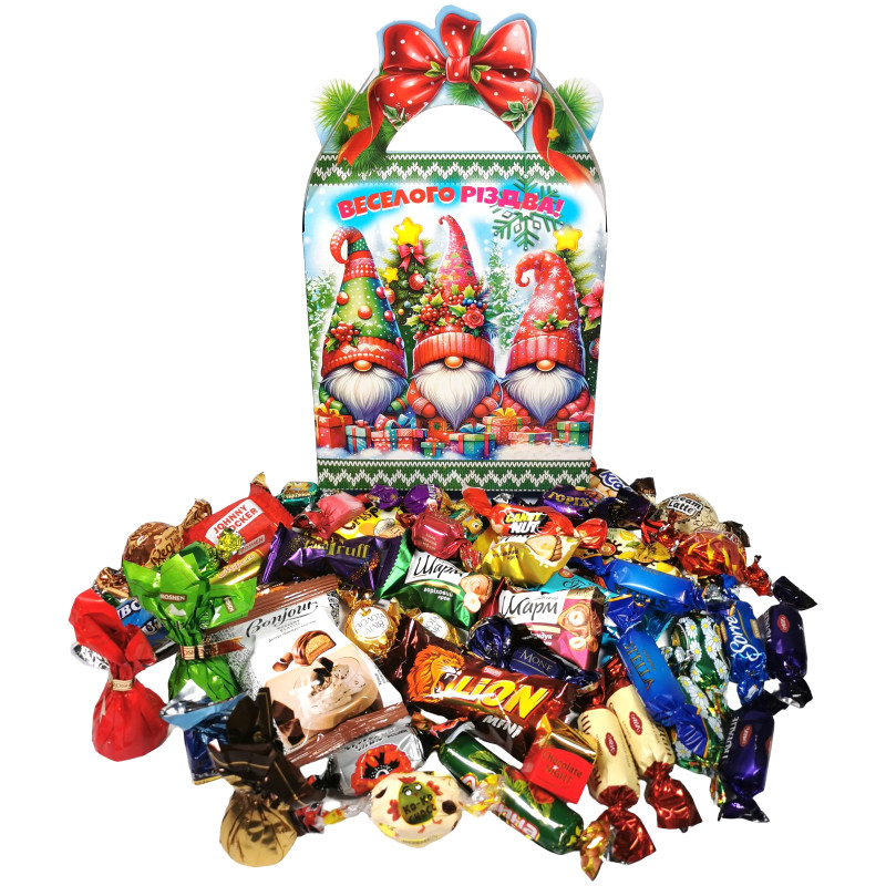 Подарунок №7 Шоколадний "Шоколадний скарб", 650г, Унікальна цукерка